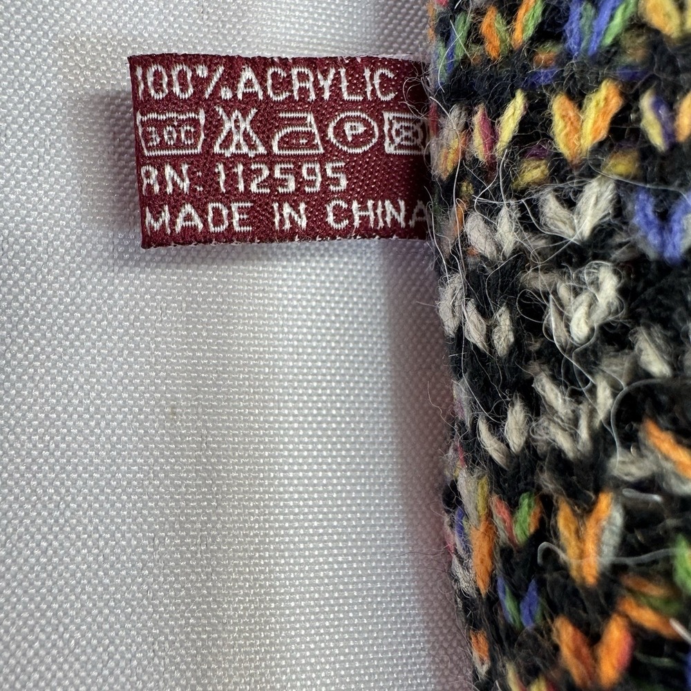 VTG Poncho Gene Accessories One Size Western Rodeo Aztec Cowgirl Tassel Fringe - Picture 8 of 9
